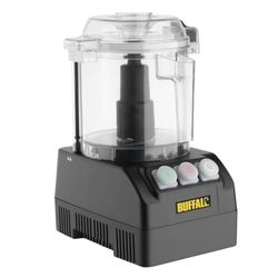 Buffalo 600W Multi Function Food Processor - Capacity: 3 Litre, Black - Includes S Blade, 2 & 4 mm Slicing Disc, & 5 mm Grating Disc - Single & Pulse Speed Settings, CK164