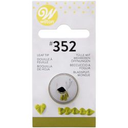 Wilton Beccucci in Acciaio Inox 352 Foglia Cardato, Beccucci Sac a Poche, Piping Tip Riutilizzabile per Decorare Torte, Cupcake, Biscotti, Pasticcini