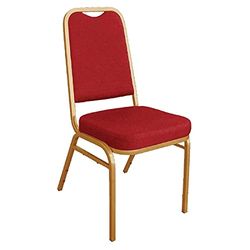 Bolero Squared Back Banquet Chair Red Conference and 895X440X450mm 4pc