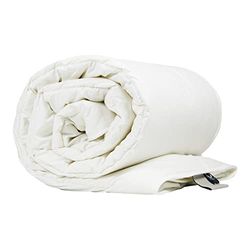 Devon Duvets Emperor Size Wol Dekbedovertrek Zomer 300 gsm Lichtgewicht 4-7 TOG British Handgemaakt (Wit)