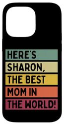 Ecco Sharon La migliore mamma del mondo Retro Festa della mamma Custodia per iPhone 14 Pro Max