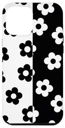 Custodia per iPhone 14 Plus Colore Daisy Block Split Color Indie Estetica anni '60 '70