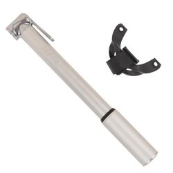 ZEFAL Road Mini - Mini Pompe à Velo de Route - Robuste et Légère - Vélos de Route et Triathlon - Argent, 230 mm, 8 Bar Pression, Schrader et Presta