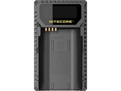 Nitecore - Cargador de batería USB con Pantalla LCD