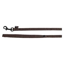 JACK AND VANILLA, Laisse pour Chien, Modèle Comfort Tube Nylon, Couleur Brun, Taille XS, 12 mm x 152 cm