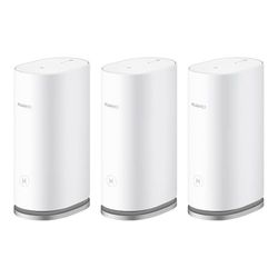 Huawei WiFi Mesh 3, Routeur maillé Wi-FI 6 AX3000 pour Toute la Maison, Couvre jusqu'à 200-400 m², Pack de 3, 9 Ports GE au Total, Sécurité HomeSec™, exclusivité Amazon