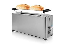 Princess 142401 Steel Long Slot Toaster - 7 Adjustable Levels - 1050 W