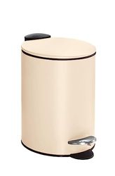 Poubelle de Salle de Bain Silence Couleur: Sable Beige, Matériel: Métal, Taille: Seau 3 litres