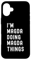 Sono Magda Que Fa Cose di Magda Custodia per iPhone 16 Plus