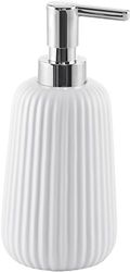 Gedy Marika Dosatore di Sapone, Ceramica, Bianco, 8 x 8 x 18
