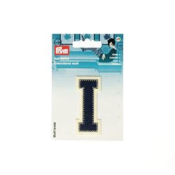 Prym 924508 - Letra de aplicación (letra I), color azul y crudo
