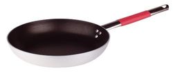 Pentole Agnelli linje Cookware System stekpanna sänkhuvud lång med handtag rör rostfritt stål cool, röd 40 cm silver/röd