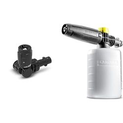 Kärcher 2.643-254.0 Lance vario power 360° pour nettoyeur haute pression K2 à K7, Noir & Canon à mousse 0,6L accessoire pour nettoyeurs haute pression, Noir