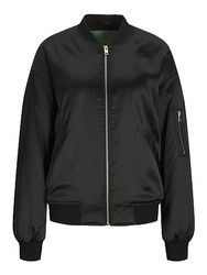 Jack & Jones Jjxx Jxmadison satijnen bomberjack voor dames, Zwart, XL