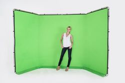 Manfrotto Panorama Hintergrund 4 m (Chromakey Grün) BLL