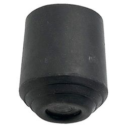 Merriway BH02605 (4 Pcs) Rubber Heavy Duty Walking Stick Ferrule Tip, 25mm (1 inch) - Pack of 4 Pieces