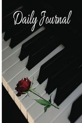 Daily Journal: Piano design, 6x9in 110 pages wide ruled