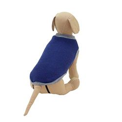 Consentida cn205466 Maglione Lana Liscio, XXL, Blu