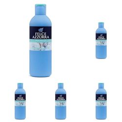 Felce Azzurra - Bagnodoccia Sali Marini, Profumo Rigenerante, Idrata la Pelle - 650 ml, 650 millilitro, 1 (Confezione da 5)