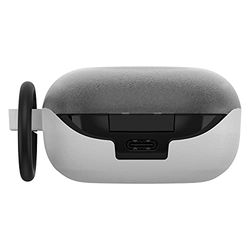 Otterbox Funda Hard Shell para Galaxy Buds Live/Galaxy Buds Pro/Galaxy Buds 2, Resistente a Caídas y Golpes, Protege contra Arañazos y Rasguños, Incluye Mosquetón, Blanco/Transparente