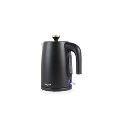 Salter Alchemy 1.7L Electric Kettle - 3kW Rapid Boil, Water Level Indicator, Flip-Top Lid, BPA-Free, Boil Dry Sensor, Removable Limescale Filter, 360° Swivel Base, Strix Controller, Black/Gold
