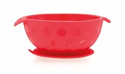 Nuby ID5488RED - Bol de silicona con base adherente