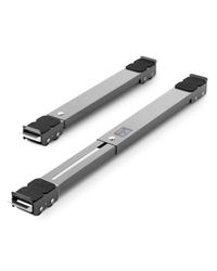 VEVOR Roulettes Transport pour Appareils Électroménagers 2PCS Déplace Meubles Extensibles Charge 149,7 kg Base de Machine à Laver Mobiles Déménageurs pour Réfrigérateurs, Sèche-linge, Lave-linge, Gris