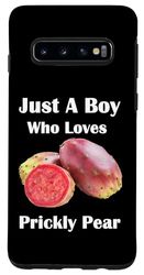 Carcasa para Galaxy S10 Solo un niño que ama el higo berbereño de la fruta del cactus de la tuna