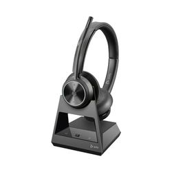 Poly Savi 7320 - Savi 7300 series - Headset - On-Ear - DECT - Wireless - Active Noise Reduction - USB-A via DECT Adapter - Black - Certified for Microsoft Teams, UC Certified