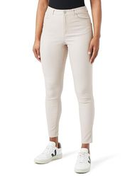 VMSOPHIA HR Skinny Coated Pants NOOS, Chateau Gray/Detail: gecoat, S/30L