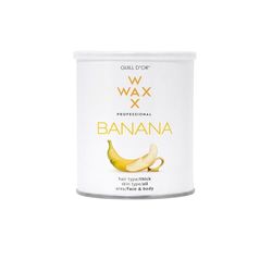 Vaso di cera da 800 ml Banana WaxWax di Guill d'oro, qualità professionale, per depilazione gambe, ascelle, viso e corpo. Facile da usare. Per setole spesse. Tutti i tipi di pelle.