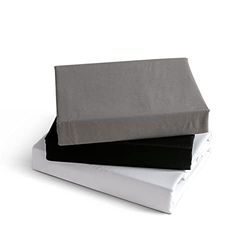 KONO Bedding spännlakan – borstad mikrofiber dra-på-lakan – 30 cm djup väska (grå, 90 x 200 cm) BS-3 90 GY