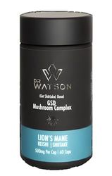 Dr Watson GSD (Get Shiitake Done) Vitality Plus| Enhance Your Wellbeing | 60 Vegan Mushroom Complex Capsules | Lions Mane | Reishi for Cognitive Function & Immune System