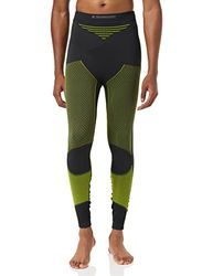 X-BIONIC Homme Energy Accumulator Origins Long Men Homme Pantalon de compression legging collant, Charcoal/Yellow, XXL EU