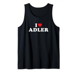 Regalo per il nome Adler, I Heart Adler I Love Adler Canotta