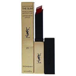 Yves Saint Laurent Rouge Pur Couture Slim Sheer Matte Rossetto, 21 Rouge Paradoxe, 2 g