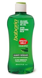 Babaria - Bálsamo Post Solar Efecto Hielo, con Aloe Vera, Efecto Inmediato Calmante y Refrescante, Vegano - 200 ml