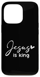 Jesus Is King Christian Religious Quote Jesus Art Quotes Case for iPhone 13 Pro