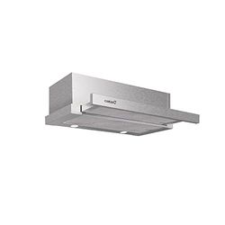 Cata Hotte télescopique de cuisine Extender 600 avec 2 niveaux d'extraction, panneau de contrôle mécanique, moteur extra silencieux, système d'installation facile, bande LED, largeur 60 cm, couleur