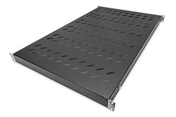 DIGITUS Prateleira - profundidade variável - para instalação fixa - 19" - 1 U - capacidade de carga 50 kg - Para armários de rede e servidor - A partir de 1000 mm de profundidade do armário - 1 U