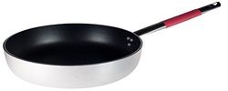 Ollas Agnelli Linea cookware System sartén Radiante avellanada Alta con Mango Cool, Rojo