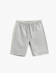 Koton Boys Trekkoord Basic Shorts Waffle Textured, grijs (031), 11-12 Jaren