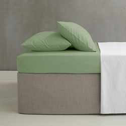 Catherine Lansfield Easy Iron Percale kammad extra djup Super King monterat lakan salvia grön