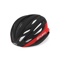 Giro Unisexe Adulte Syntax MIPS Casque Route - Noir Mat/Rouge Vif, M 55-59cm