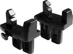 hauck Duett 2 Adaptador para cadeira de carro Comfort Fix, compatível com Duett 2, sistema de viagem, desde o nascimento até 13 kg, 2 unidades, preto