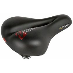 VELO 250348_black_254 X 200 Mm, Sillín Para Bicicleta Mujer, Negro, 254 X X 90 Mm