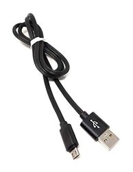 System-S USB-kabel typ mikro till typ A 90 cm svart High-Speed Quick Charge 6.5 A (max)