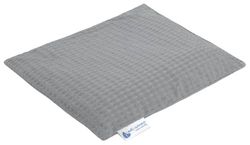 Kersenstenen kussen korrelkussen groot warmtekussen 500g rechthoek 20x25cm eco natuur 100% Katoenen Wafel Medi Partners warmte + koudetherapie massagetherapie (Grijs)