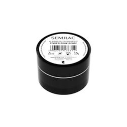 Semilac Gel de construction pour ongles durs et résistants Rose Beige 15 g