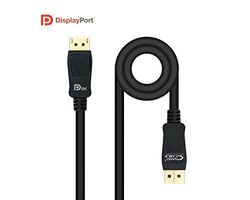 Cable displayport - cable VESA 1.4 DP/M a DP/M, 0.5 m de longitud, negro, alta velocidad para transmisión de video y audio de calidad.